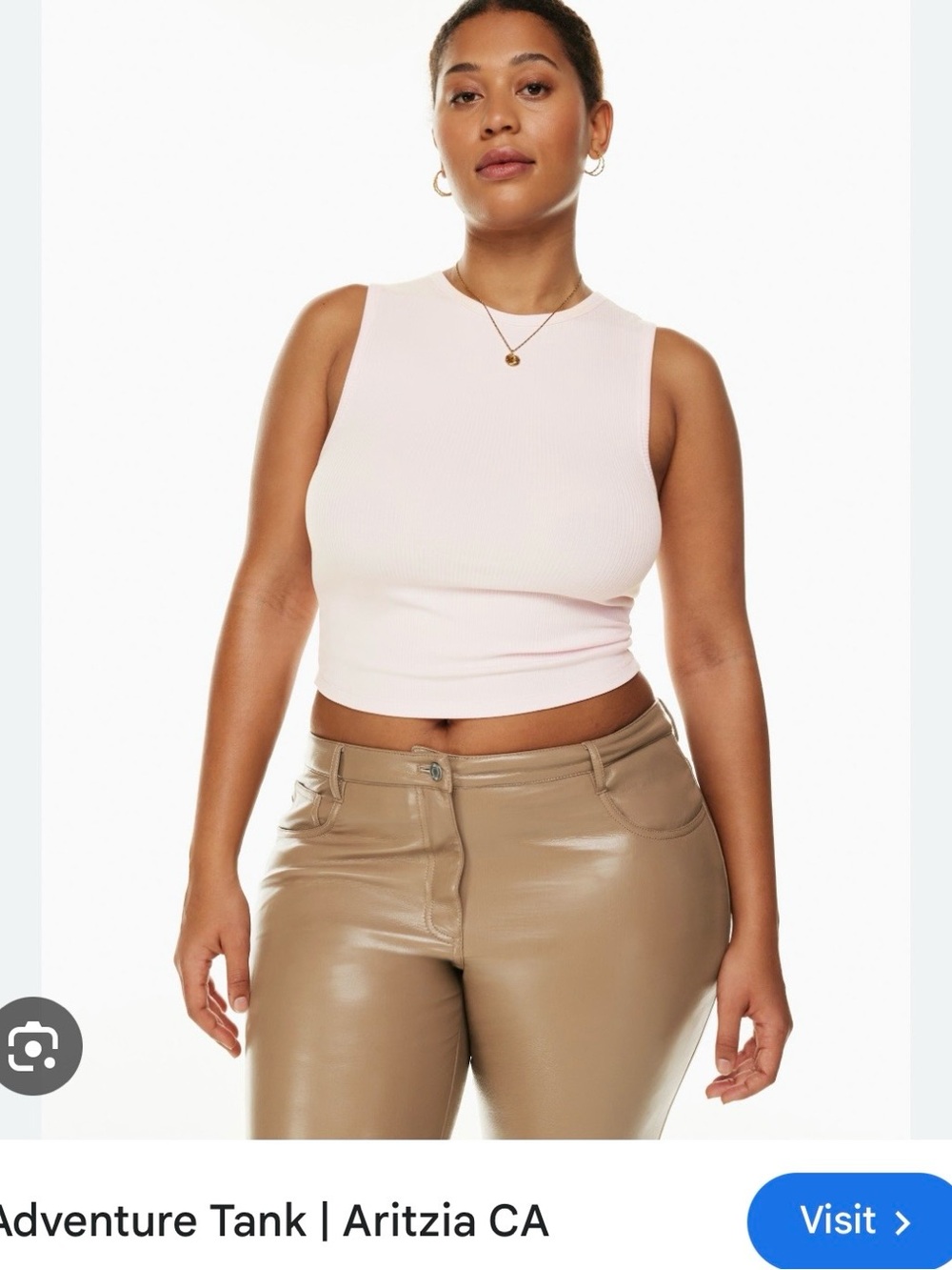 Aritzia Adventure Ribbed Sleeveless Tank